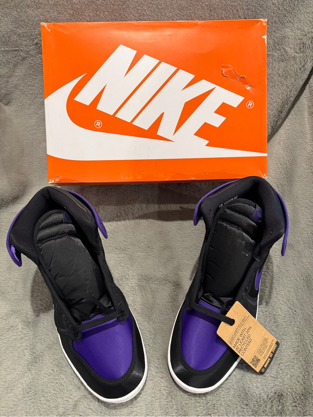 Nike Air Jordan 1 Retro AJKO Field Purple Satin Men’s 13 DO5047-005 New In Box - Picture 9 of 12